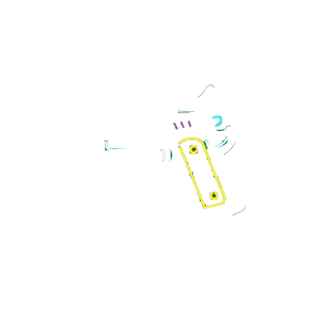 Neon Gun Sticker